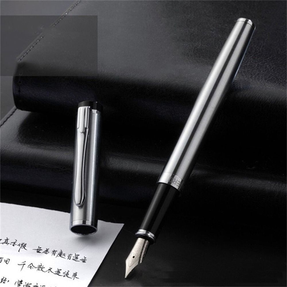 Forest Metal Fountain Pen Extra Fine Nib Tree Texture Excellent Writing Pen