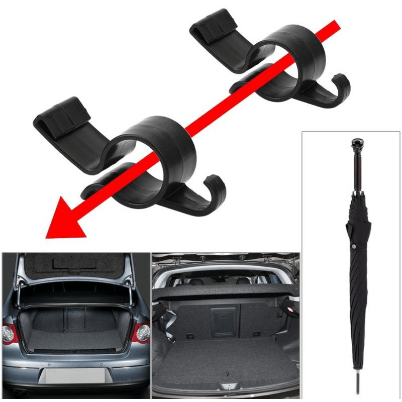 Car Rear Trunk Mounting Bracket Umbrella Holder Clip Organizer