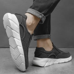 Men's Breathable Slip On Canvas Shoes Casual Flats For Walking