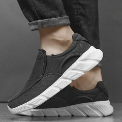 Men's Breathable Slip On Canvas Shoes Casual Flats For Walking