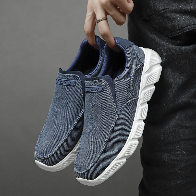Men's Slip On Canvas Shoes Breathable Casual Flats