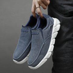 Men's Slip On Canvas Shoes Breathable Casual Flats