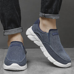 Men's Slip On Canvas Shoes Breathable Casual Flats