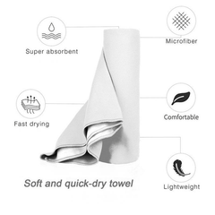 Soft Quick Drying Sport Towel Lightweight Water Absorbent 31.5 x 15.7 Inches