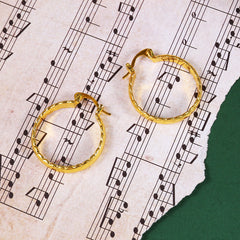 Silver Plated Hoop Earrings Stylish Jewelry Accessories For Women