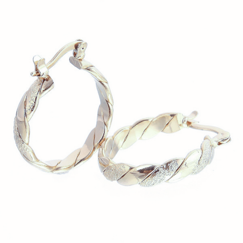 Silver Plated Hoop Earrings Stylish Jewelry Accessories For Women