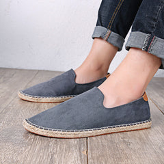 Men's Slip-On Canvas Shoes Lightweight Breathable Casual Flats