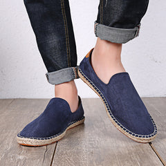 Men's Slip-On Canvas Shoes Lightweight Breathable Casual Flats