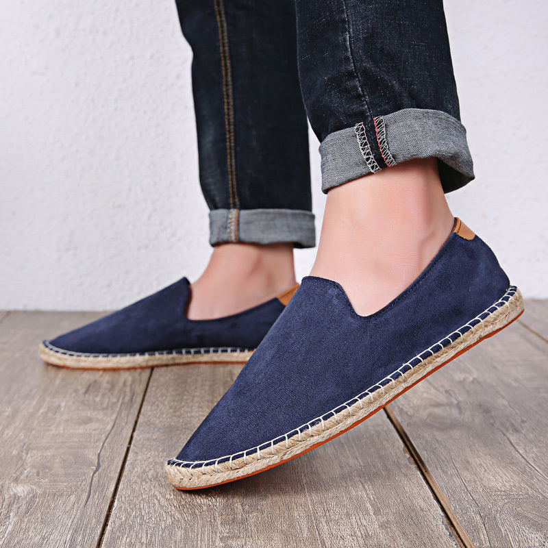 Men's Slip-On Canvas Shoes Lightweight Breathable Casual Flats