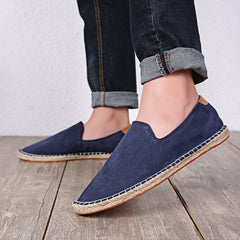 Men's Slip-On Canvas Shoes Lightweight Breathable Casual Flats