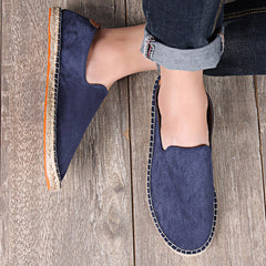 Men's Slip-On Canvas Shoes Lightweight Breathable Casual Flats