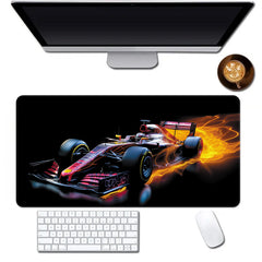 F1 Racing Series Red Car Mouse Pad Non-slip Rubber Keyboard Pad