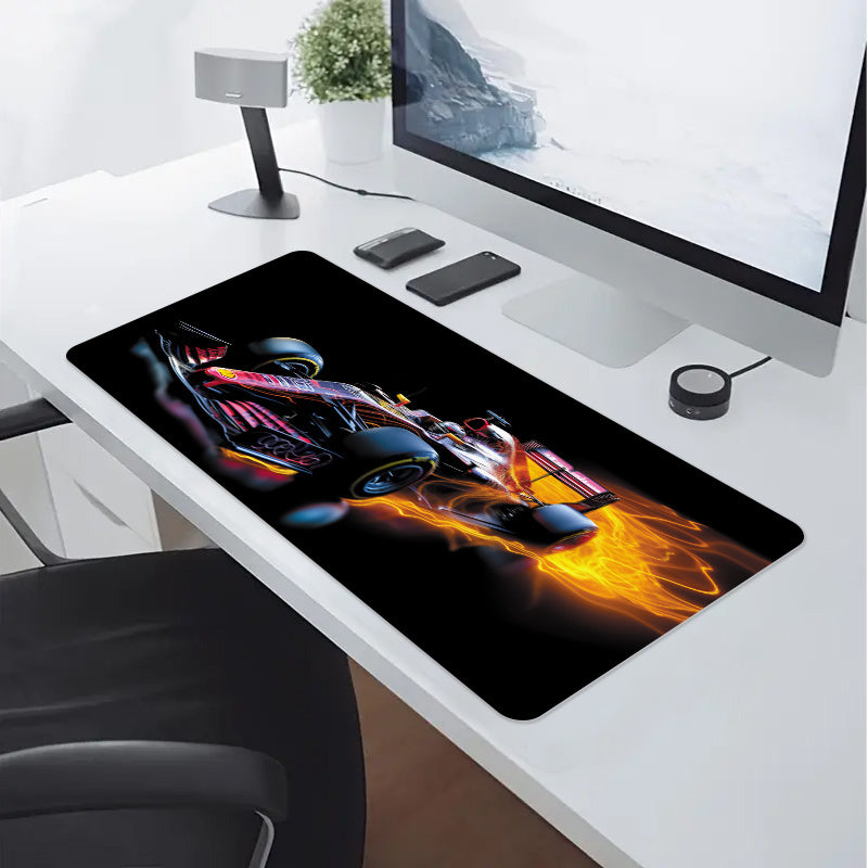 F1 Racing Series Red Car Mouse Pad Non-slip Rubber Keyboard Pad