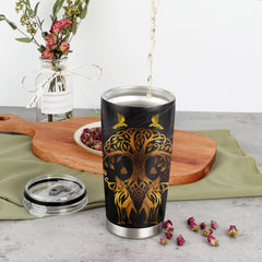 20oz Insulated Viking Wolf Tumbler Cup - Hot and Cold Beverage Gift