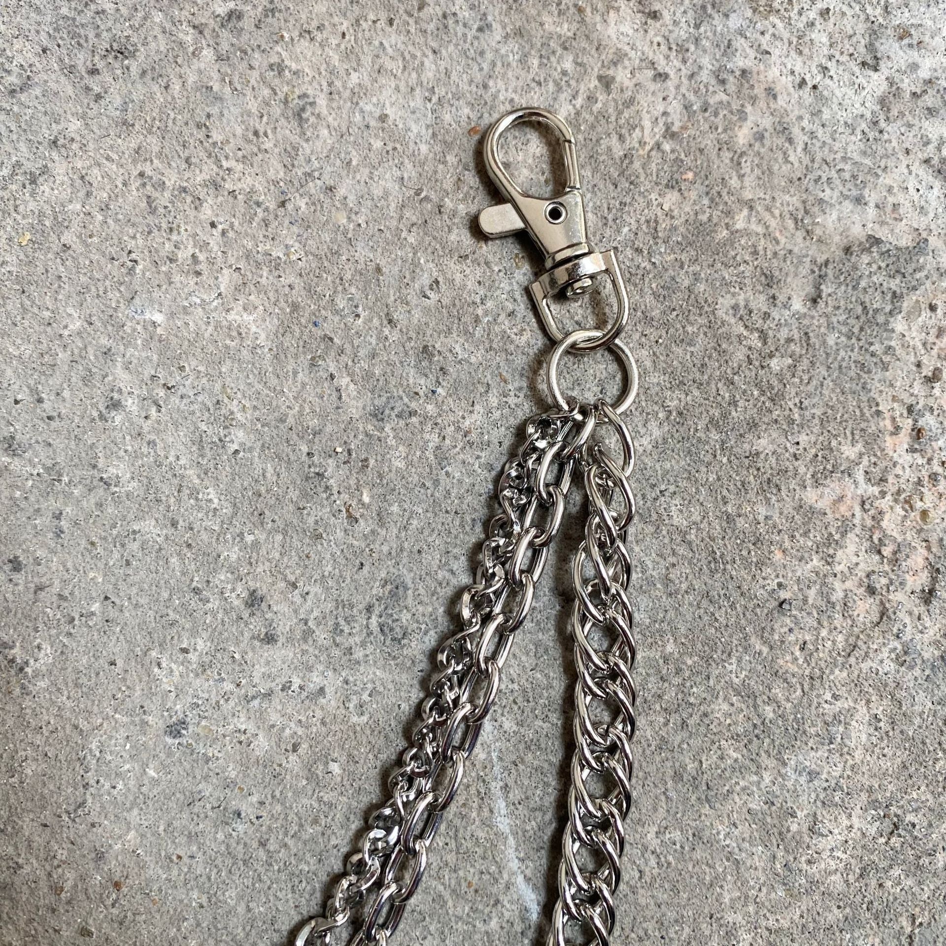Metal Skull Waist Pants Chain Punk Hip Hop Key Ring Jewelry Unisex Keychain