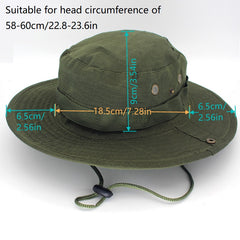 Unisex Washed Boonie Hat Lightweight UV Protection Bucket Hat