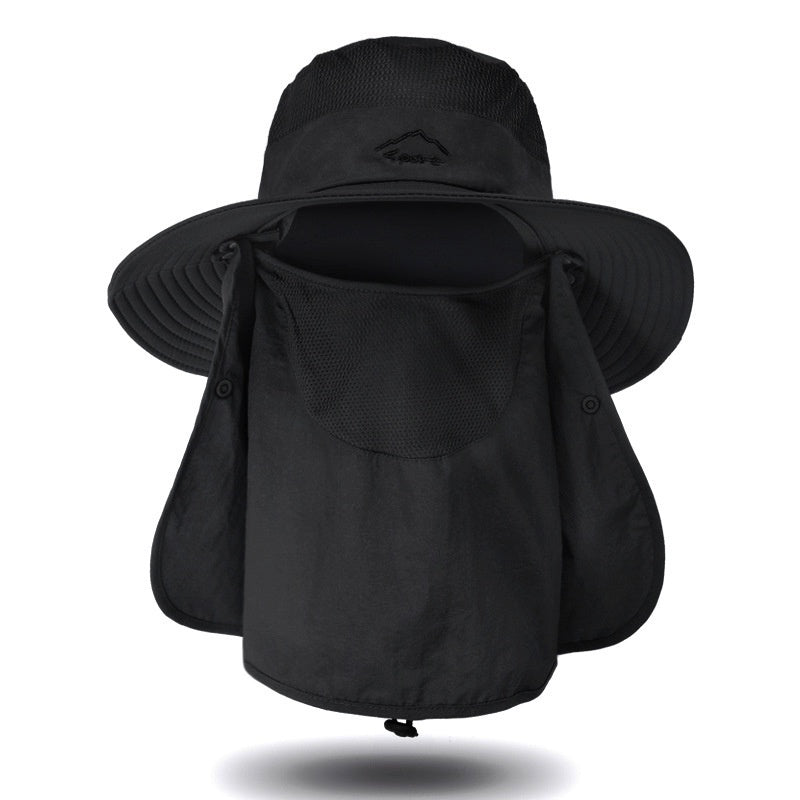 Mesh Bucket Hat Summer Quick-drying Sun Mask Hat