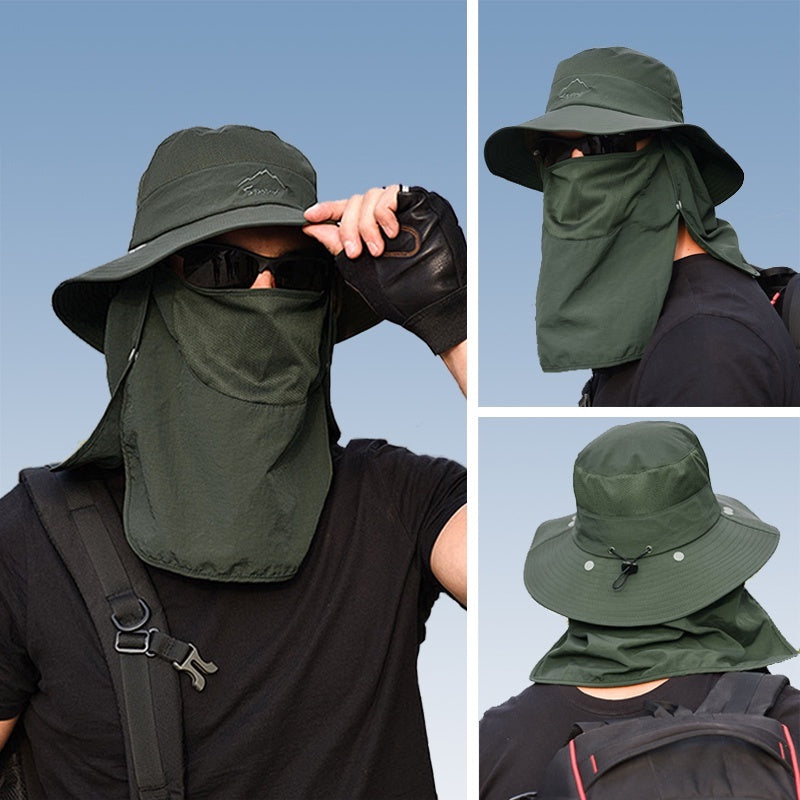 Mesh Bucket Hat Summer Quick-drying Sun Mask Hat