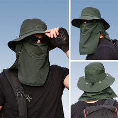 Mesh Bucket Hat Summer Quick-drying Sun Mask Hat