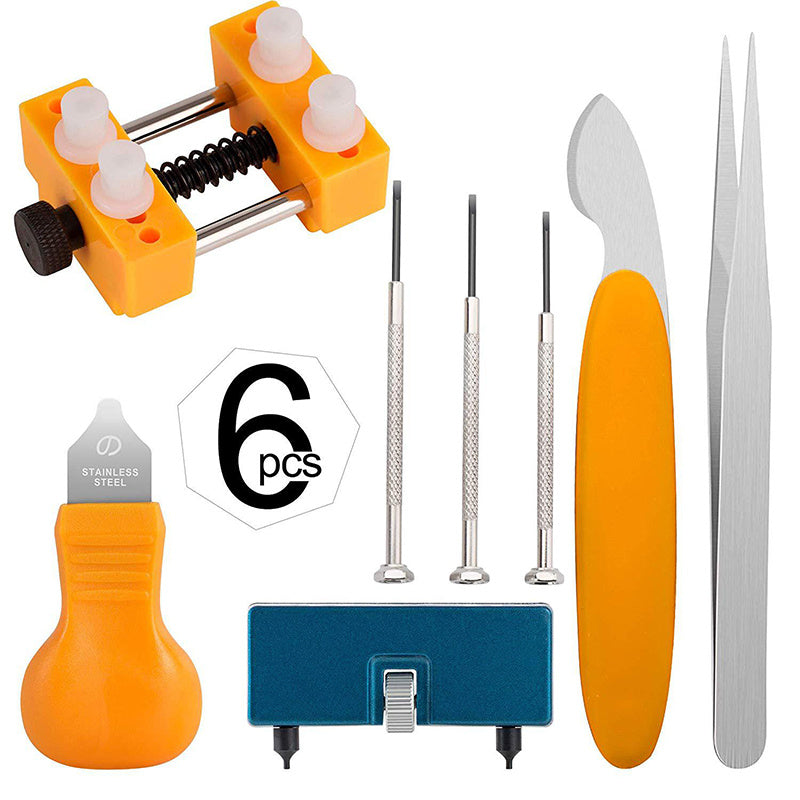 6pcs Watch Repair Kit Clock Opener Tool Set