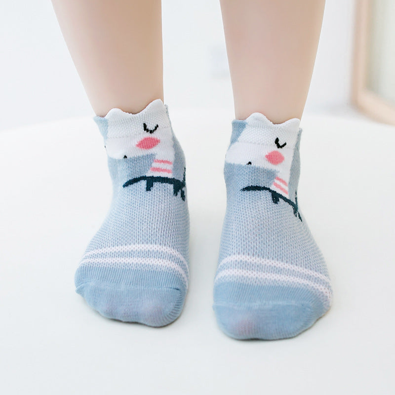 Baby Girls Cotton Mesh Ankle Socks 0-2 Years
