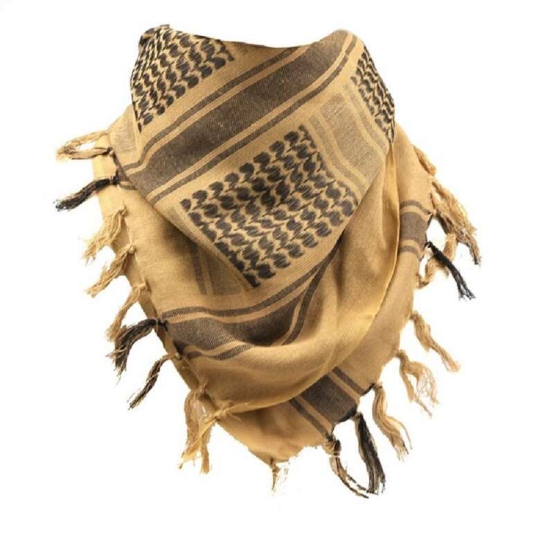 100% Pure Thick Muslin Hijab Tactical Desert Arab Scarf Men's Winter