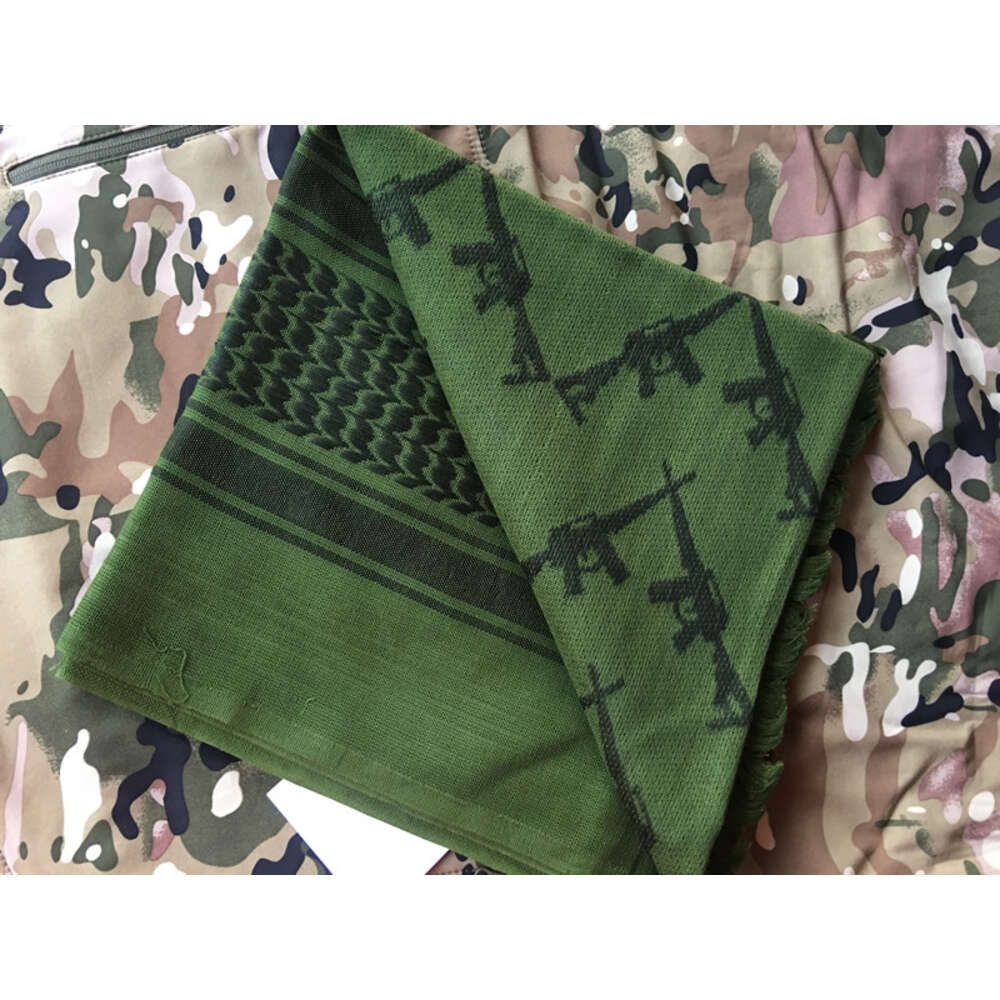 100% Pure Thick Muslin Hijab Tactical Desert Arab Scarf Men's Winter