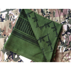 100% Pure Thick Muslin Hijab Tactical Desert Arab Scarf Men's Winter