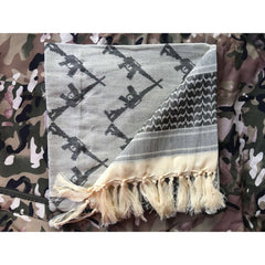100% Pure Thick Muslin Hijab Tactical Desert Arab Scarf Men's Winter