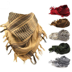 100% Pure Thick Muslin Hijab Tactical Desert Arab Scarf Men's Winter