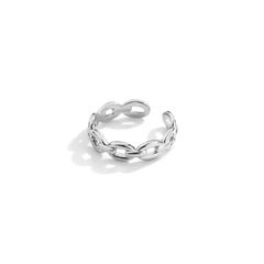 925 Silver Chain Open Ring & Fashion Jewelry for Women Girls