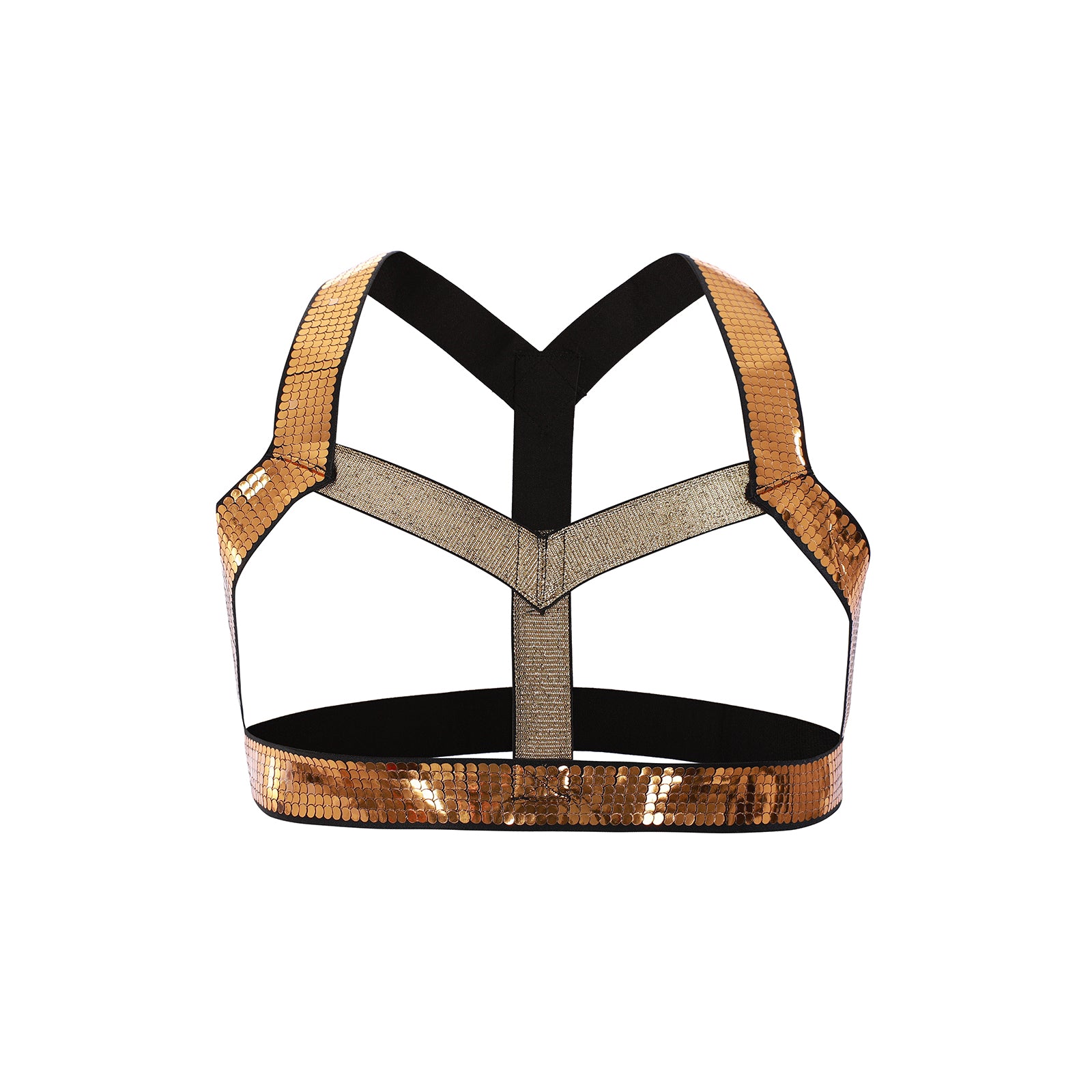 Men's Muscle Body Chest Harness and Arm Bands Set for Cosplay Party