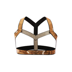 Men's Muscle Body Chest Harness and Arm Bands Set for Cosplay Party