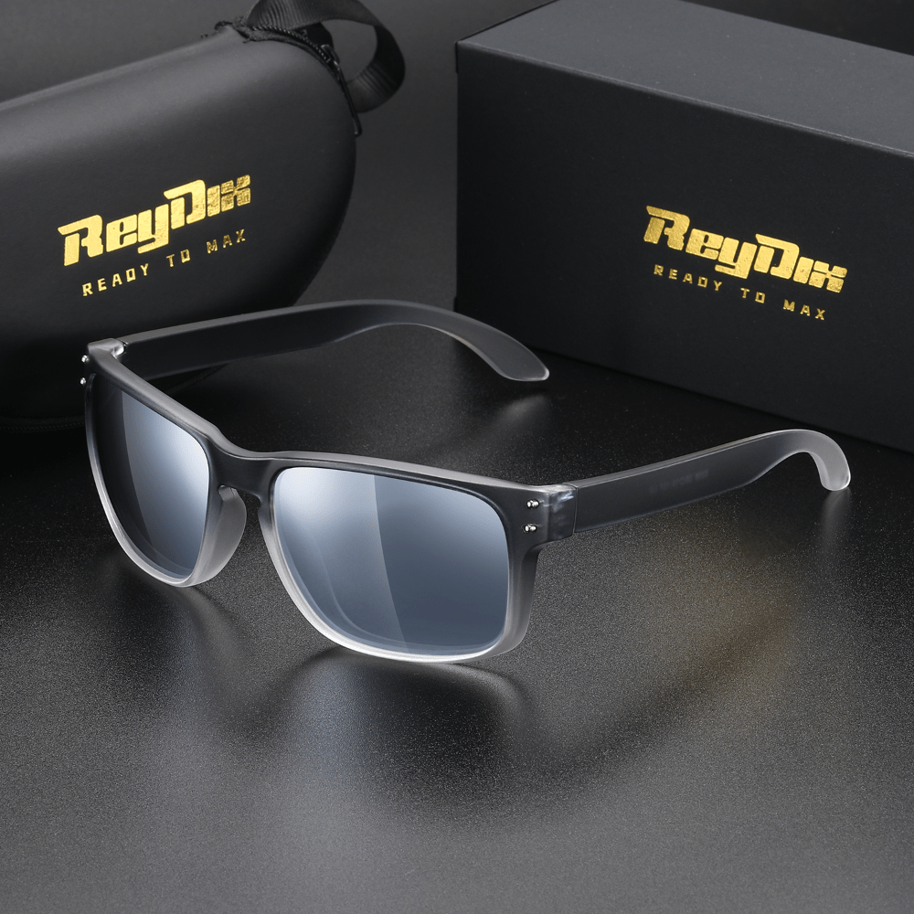ReyDix Polarized TR90 Sports Sunglasses Square Frame