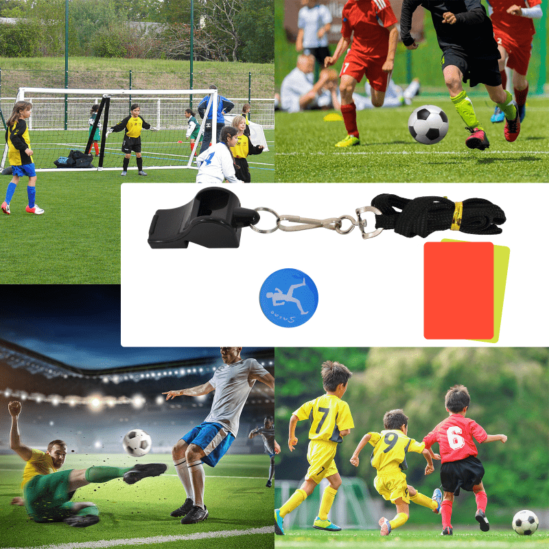 Soccer Referee Kit w/ Cards, Pencil & Whistles - Essential Officiating Gear