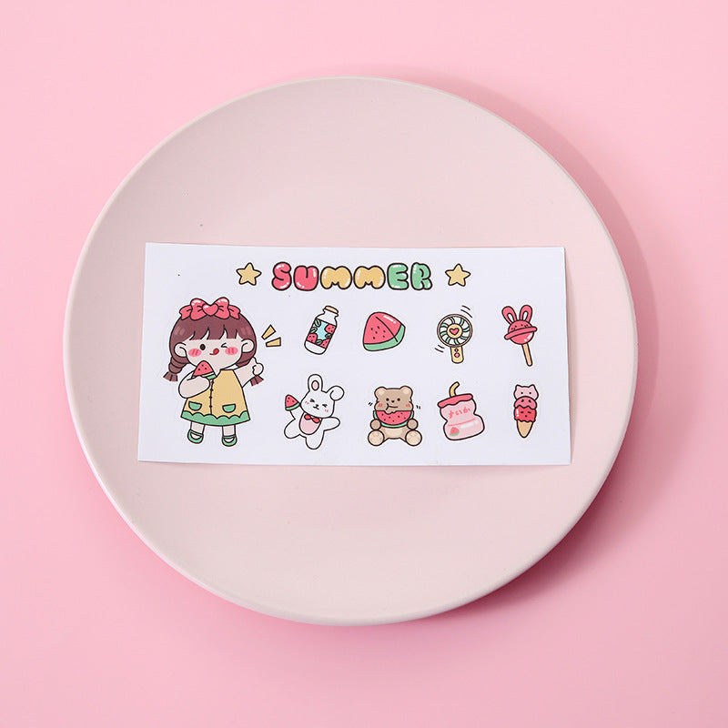 Creative Cartoon Insulation Cup Waterproof Sticker PVC Sticker 7.98in x 14.99in