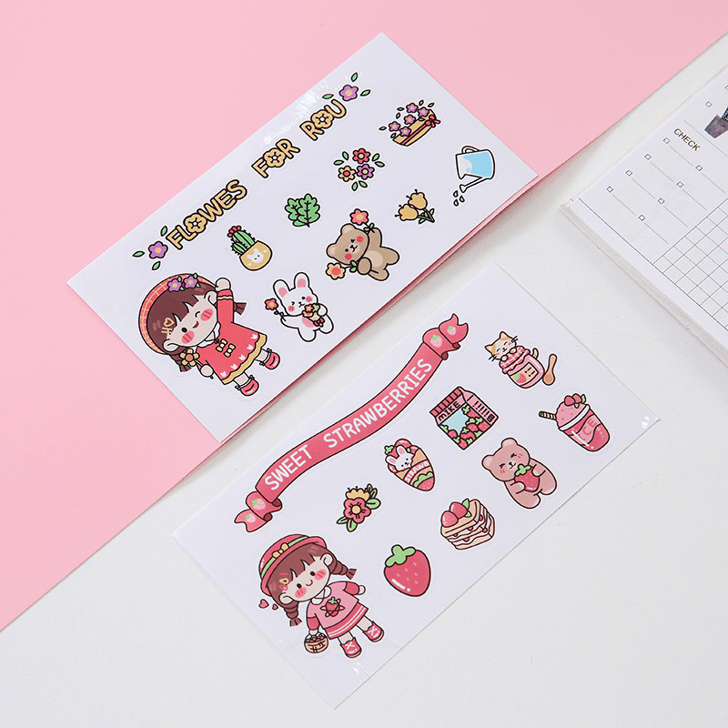 Creative Cartoon Insulation Cup Waterproof Sticker PVC Sticker 7.98in x 14.99in