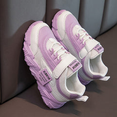 Kids Mesh Sneakers with Hook and Loop Fastener