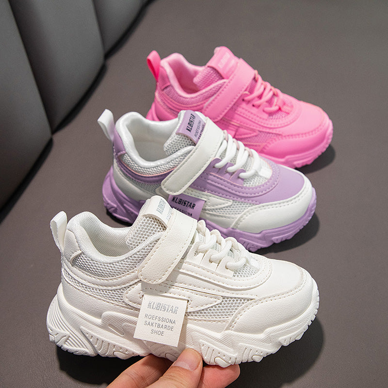 Kids Mesh Sneakers with Hook and Loop Fastener