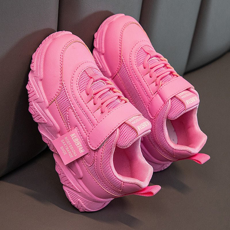 Kids Mesh Sneakers with Hook and Loop Fastener