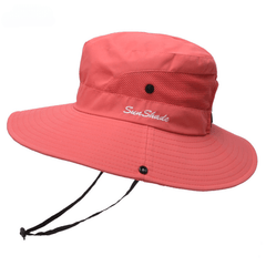 Breathable Drawstring Sun Hat UV Protection Boonie Hat