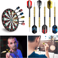 18pcs Steel Tip Darts for Dartboard Play