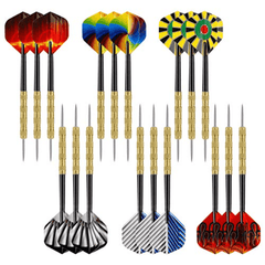 18pcs Steel Tip Darts for Dartboard Play