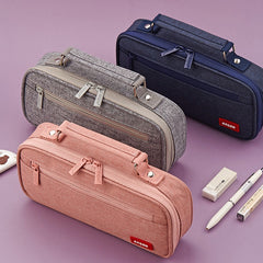 Large Capacity Stationery Storage Bag Multifunctional Canvas Pencil Case