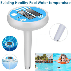 Solar Powered LCD Floating Thermometer for Pools