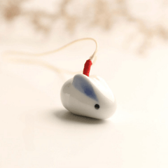 Hand painted Rabbit Ceramic Bag Hanging Pendant