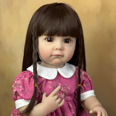 BZDOLL 22 Inch Reborn Girl Doll Soft Vinyl Lifelike Princess Art Bebe Birthday
