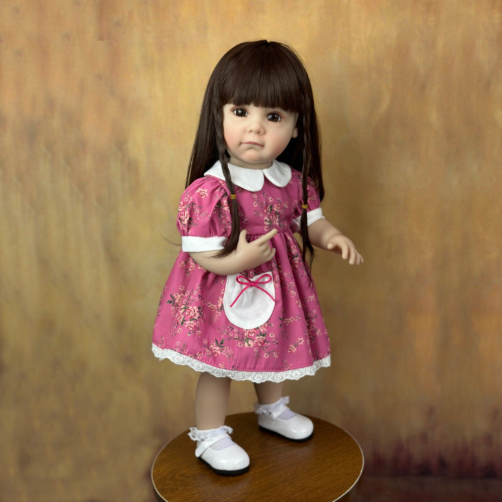 BZDOLL 22 Inch Reborn Girl Doll Soft Vinyl Lifelike Princess Art Bebe Birthday
