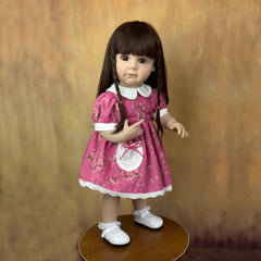 BZDOLL 22 Inch Reborn Girl Doll Soft Vinyl Lifelike Princess Art Bebe Birthday