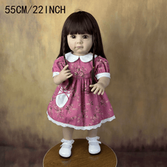 BZDOLL 22 Inch Reborn Girl Doll Soft Vinyl Lifelike Princess Art Bebe Birthday
